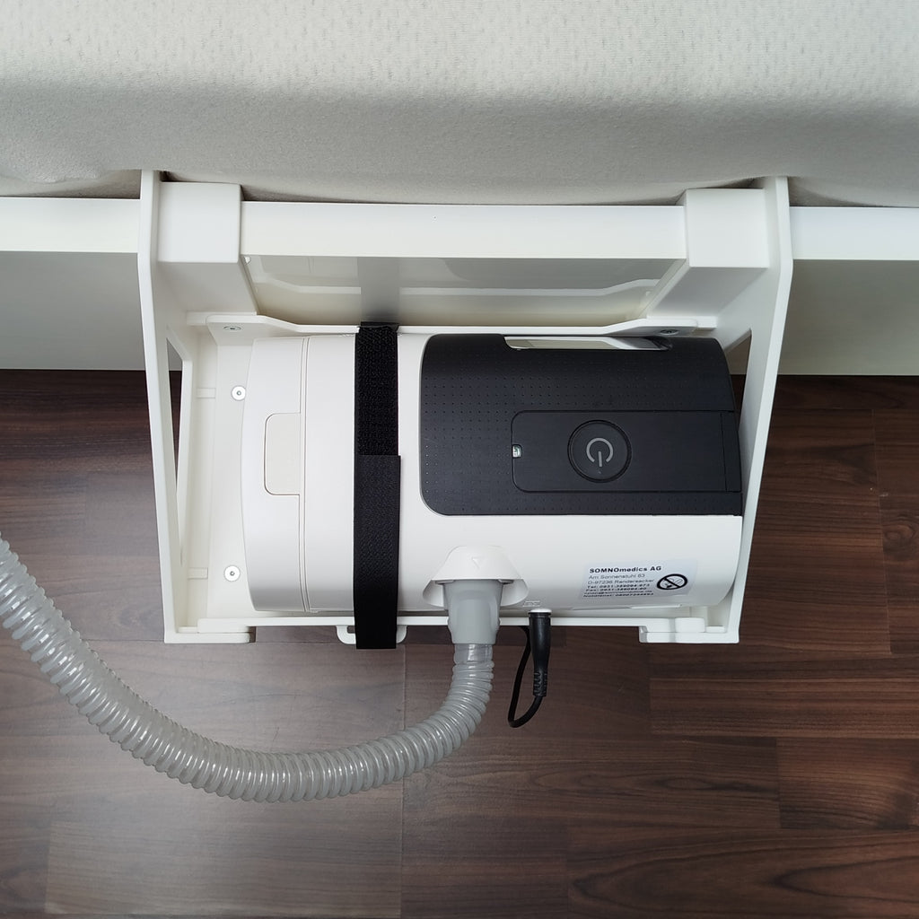 Halterung ResMed AirSense 11 für Bettrahmen (mit & ohne Wassertank) - individuell gefertigt