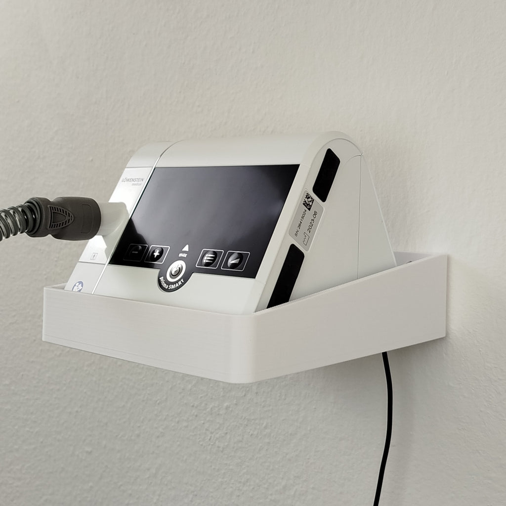 Wandhalterung für Löwenstein prisma SMART & SOFT (plus/max) | CPAP Halter inkl. Befestigungsmaterial