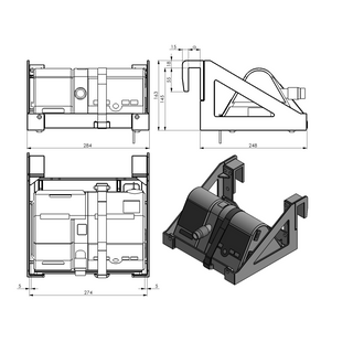 Bed Frame Mount | Löwenstein prisma | SMART & SOFT (plus/max) + Aqua Humidifier