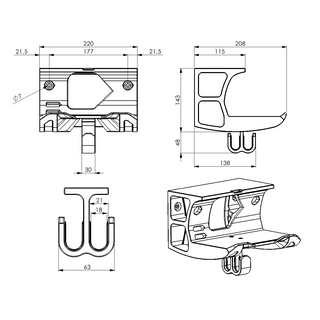 Resmed Airsense 11 Wohnmobil Halterung Camper Mount weiß white