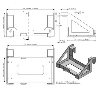 Bettrahmen Halterung Resmed Airsense 11
