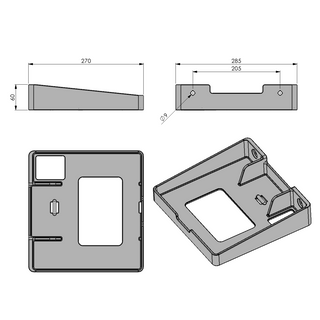 Löwenstein Prisma Aqua Wall mount [color:black] [color:white]