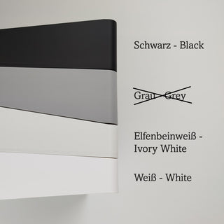 Uchwyt ścienny Löwenstein prisma SMART & SOFT biały white blanc wit blanco hvid kość słoniowa ivory ivoire ivoor marfil elfenben czarny black noir zwart negro sort szary grey gris grijs gris grå
